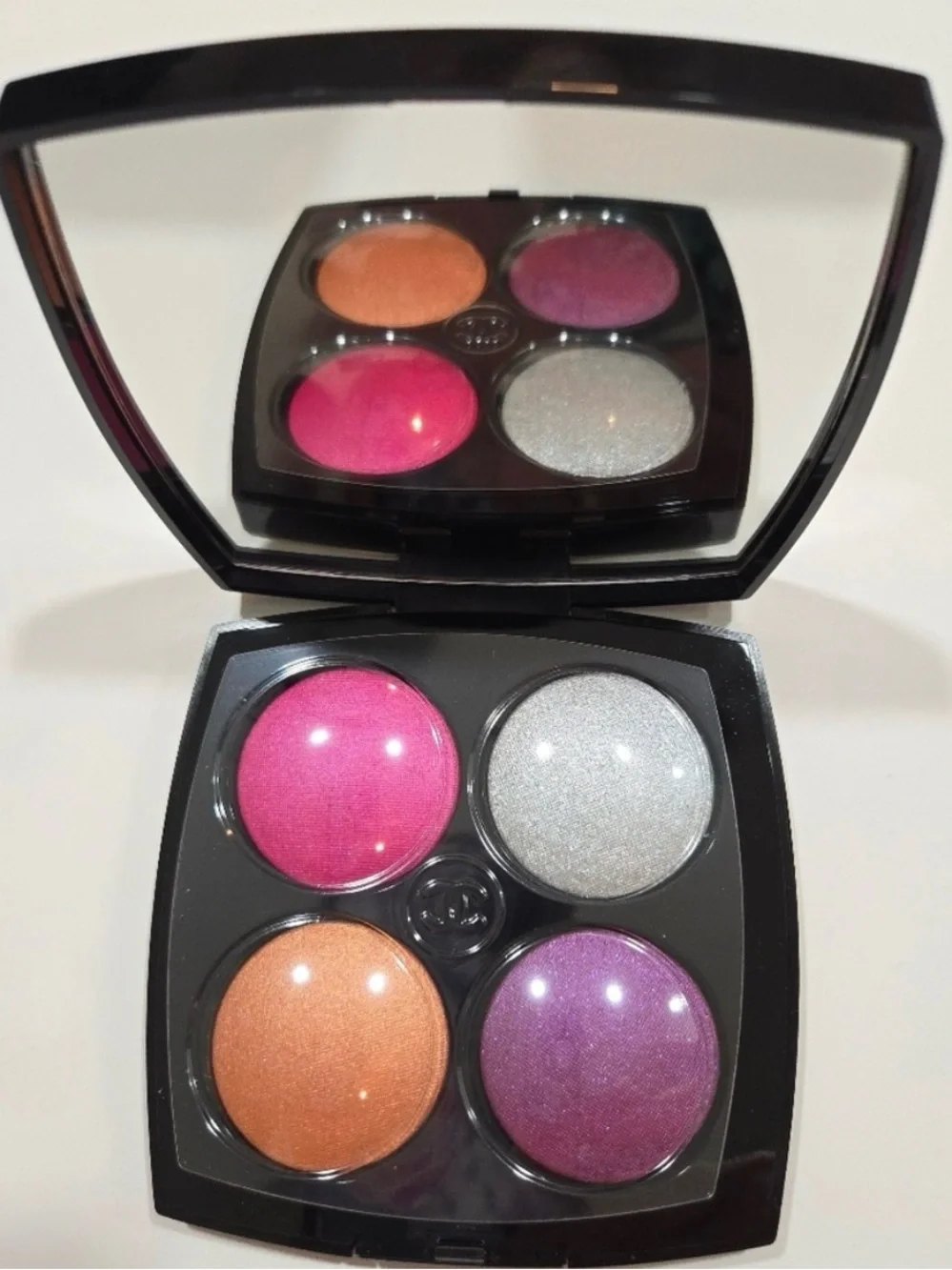 CHANEL Enchanted Night Eyeshadow & Blush Palette — Pink, Orange, Silver, Purple